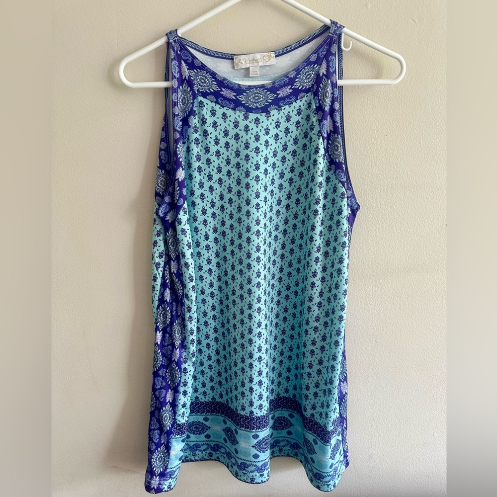 Suzanne Betro “Weekend” Sleeveless Tunic Top